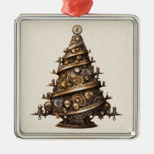 Steampunk Christmas Tree Ornament Aus Metall