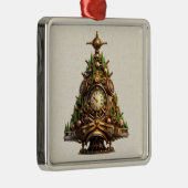 Steampunk Christmas Tree Ornament Aus Metall (Rechts)