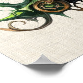 Steampunk Christmas Tree Poster (Ecke)