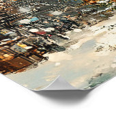 Steampunk Christmas Tree Poster (Ecke)