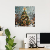 Steampunk Christmas Tree Poster (Heimbüro)