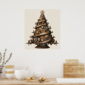 Steampunk Christmas Tree Poster (Küche)