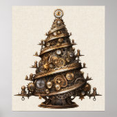 Steampunk Christmas Tree Poster (Vorne)