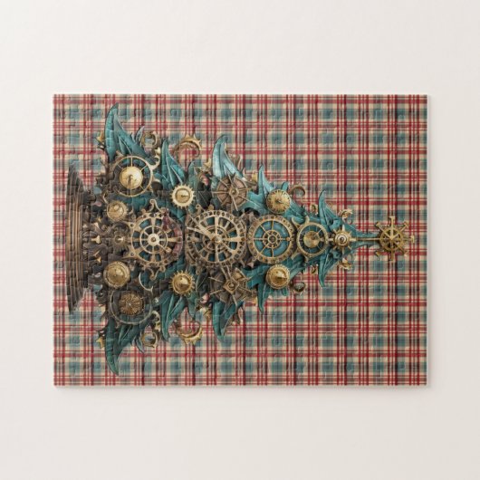 Steampunk Christmas Tree Puzzle (Horizontal)