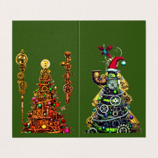 Steampunk Christmas Trees (Außenseite Aufgefaltet)