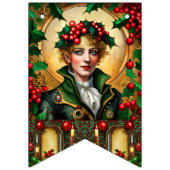 Steampunk Christmas Wimpelkette (Erste Fahne)