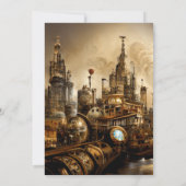 Steampunk City Dankeskarte (Rückseite)