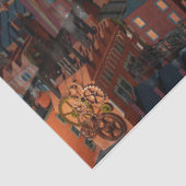 Steampunk City Gebäude Decoupage 20x30 Seidenpapier (Ausschnitt)