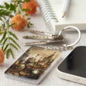 Steampunk City Schlüsselanhänger (Vorderseite rechts)