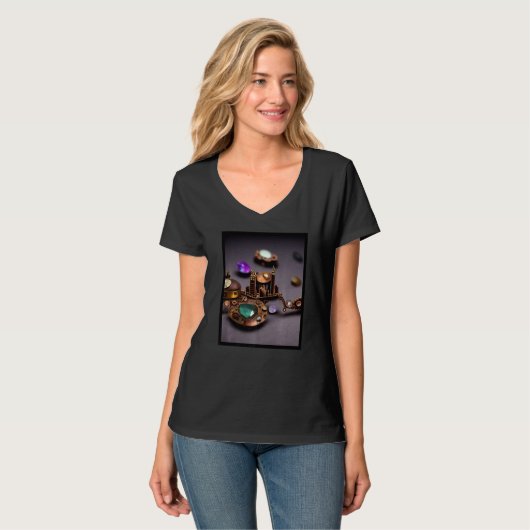 Steampunk Civilization T-Shirt (Vorderseite Vollansicht)