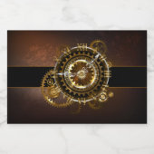 Steampunk clock alkoholflaschenetikett (Einzelnes Label)