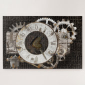 Steampunk Clock and Gears Jigsaw Puzzle (Horizontal)
