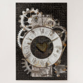 Steampunk Clock and Gears Jigsaw Puzzle (Vertikal)