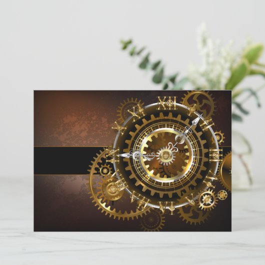 Steampunk clock ankündigung (Stehend Vorderseite)