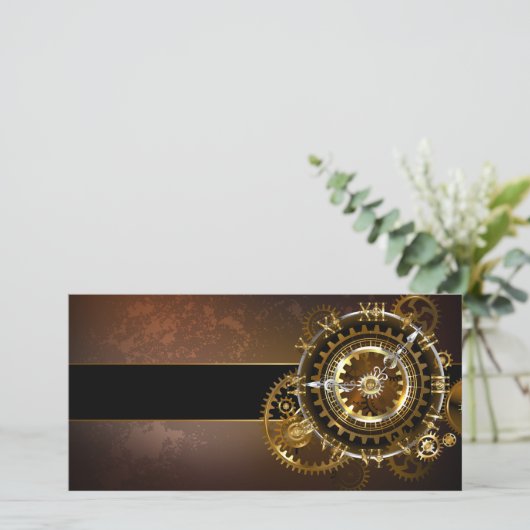 Steampunk clock ankündigung (Stehend Vorderseite)