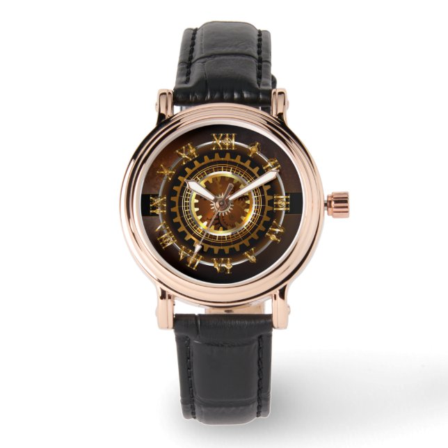 Steampunk clock armbanduhr (Vorderseite)