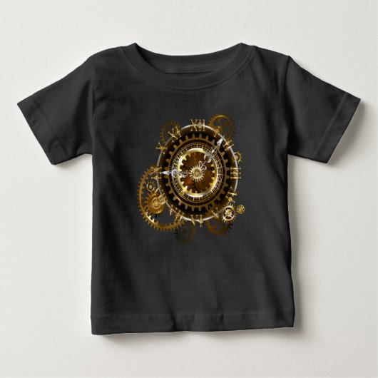 Steampunk clock baby t-shirt (Vorderseite)