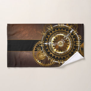 Steampunk clock badhandtuch set