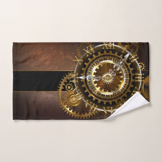 Steampunk clock badhandtuch set (Handtuch)