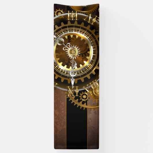 Steampunk clock banner (Vertikal)