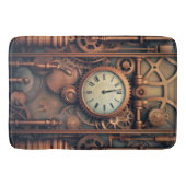 Steampunk Clock Bath Mat Badematte (Vorderseite)