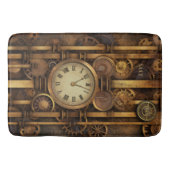 Steampunk Clock Bath Mat Badematte (Vorderseite)