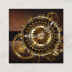 Steampunk clock begleitkarte