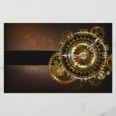 Steampunk clock briefpapier (Vorderseite)