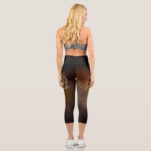 Steampunk clock capri leggings (Rückseite)