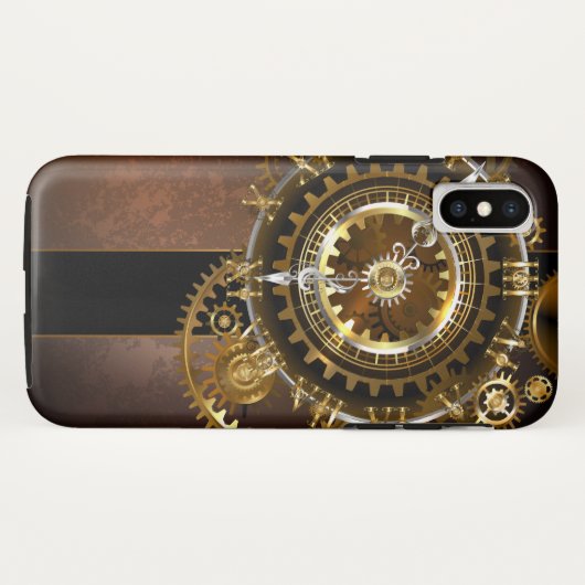 Steampunk clock Case-Mate iPhone hülle (Rückseite (Horizontal))