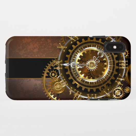 Steampunk clock Case-Mate iPhone hülle (Rückseite (Horizontal))