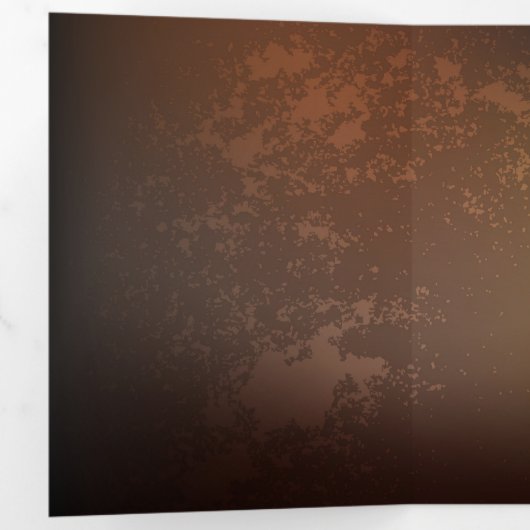 Steampunk clock dreifach-gefaltete programmkarte (Innen Erste Seite)