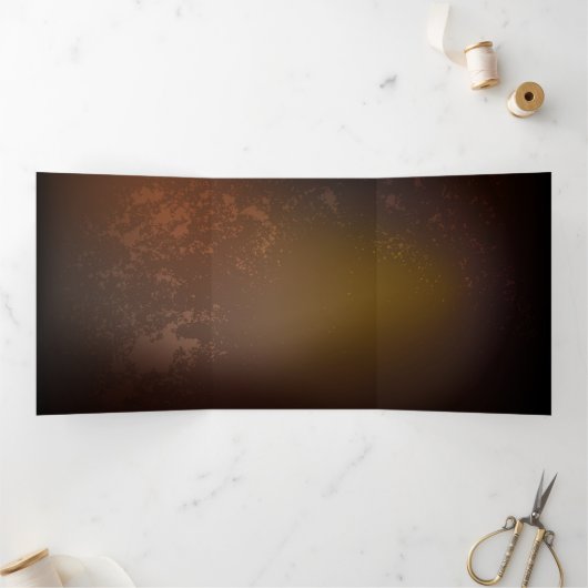 Steampunk clock dreifach-gefaltete programmkarte (Innenseite)