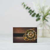 Steampunk clock empfehlungskarte (Stehend Vorderseite)