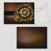 Steampunk clock empfehlungskarte (Vorne/Hinten)