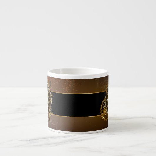 Steampunk clock espressotasse (Vorderseite)