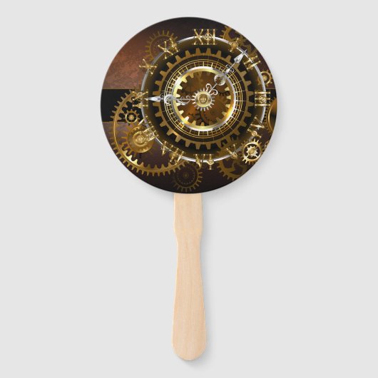 Steampunk clock fächer (Rückseite)
