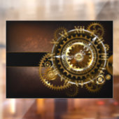 Steampunk clock fensteraufkleber (Blatt 2)