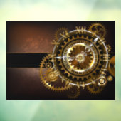 Steampunk clock fensteraufkleber (Blatt 3)