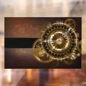 Steampunk clock fensteraufkleber (Blatt 2)