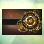 Steampunk clock fensteraufkleber (Blatt 3)