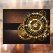 Steampunk clock fensteraufkleber (Blatt 2)