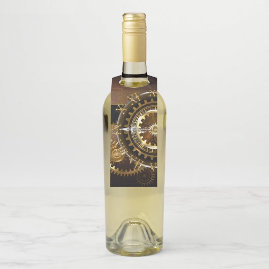 Steampunk clock flaschenanhänger (Auf Flasche)