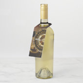 Steampunk clock flaschenanhänger (Angewinkelt)