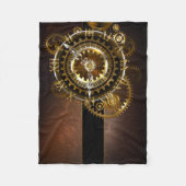 Steampunk clock fleecedecke (Vorderseite)