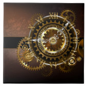 Steampunk clock fliese (Vorderseite)