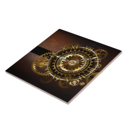 Steampunk clock fliese (Seite)