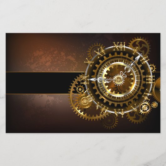 Steampunk clock flyer (Vorne)