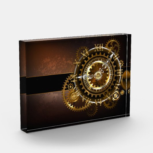 Steampunk clock fotoblock (Links)