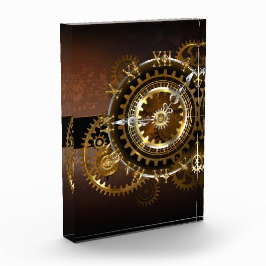 Steampunk clock fotoblock (Links)